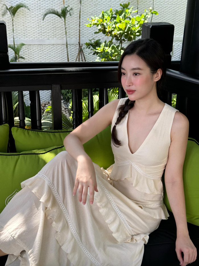 Sau khi kết hôn, Hoa hậu Đỗ Mỹ Linh dành thời gian để chăm sóc gia đình và kinh doanh thương hiệu thời trang. 