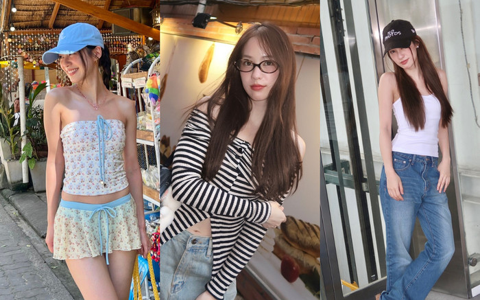 Học lỏm gu thời trang 'trẻ mãi không già' của hot girl số một Thái Lan Ảnh 2