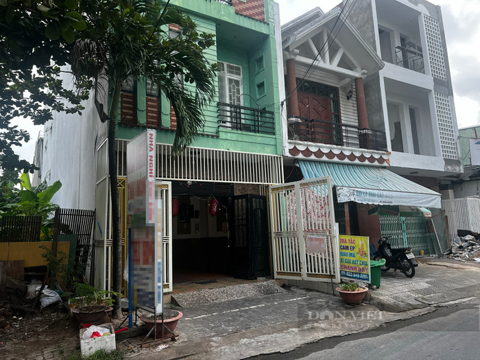 Nhà nghỉ nơi xảy ra vụ án mạng.