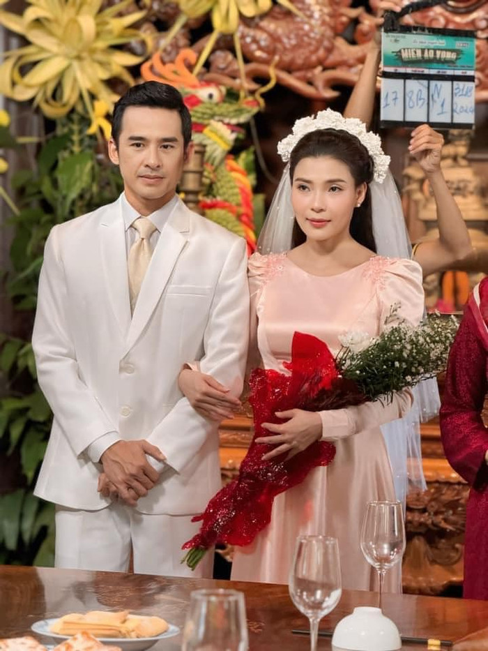 Khung cảnh đám cưới của Lương Thế Thành và Thuý Diễm trong dự án phim mới.