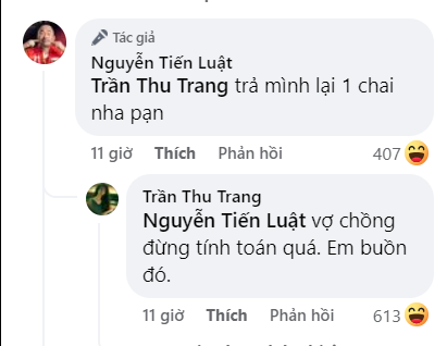 Thu Trang hồi đáp khi chồng đòi lại 1 triệu đã nạp cho con trai.