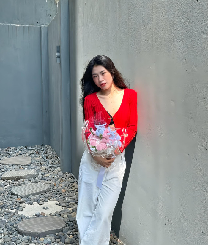 Phong cách quyến rũ xen lẫn ngọt ngào của Thanh Nhã ở đời thường.