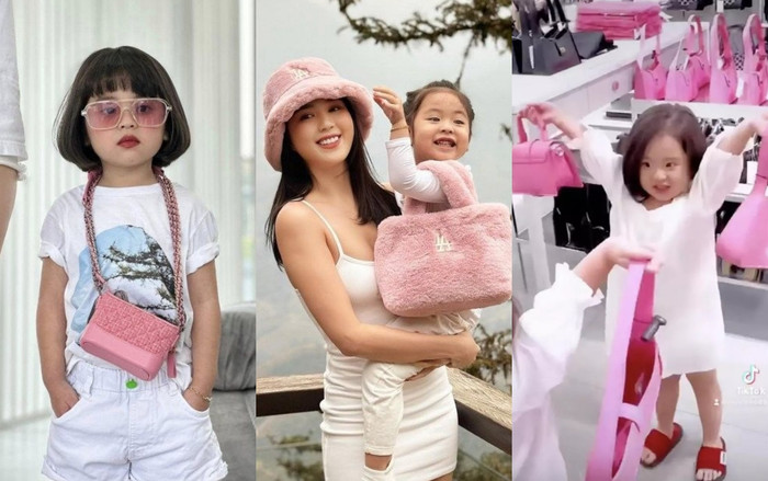 Ngọc Trinh chi tiền khủng để 'con gái' được xài đồ hiệu.
