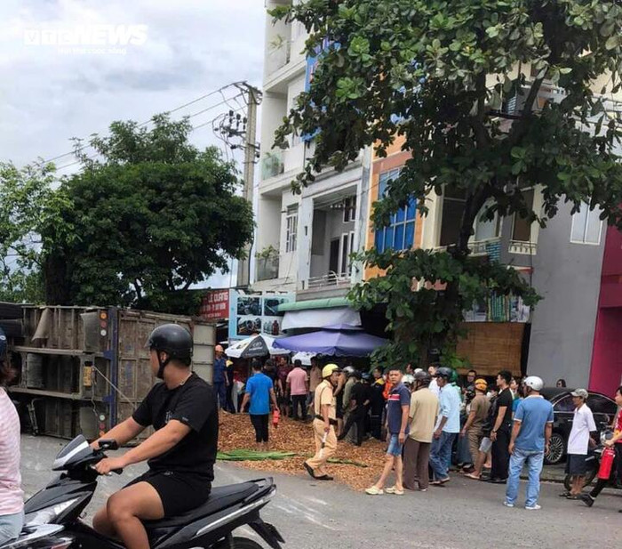 Hiện trường vụ tai nạn. 