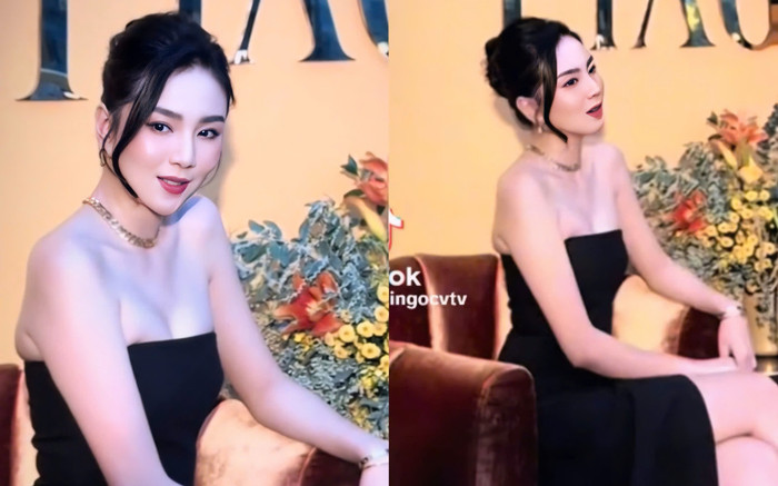 MC Mai Ngọc diện đồ 'o ép' vòng một, nhan sắc đỉnh hơn cả hoa hậu Ảnh 2