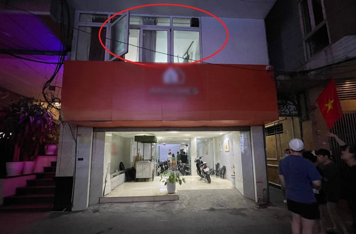 Căn chung cư mini nơi phát hiện thi thể cô gái đang phân hủy.