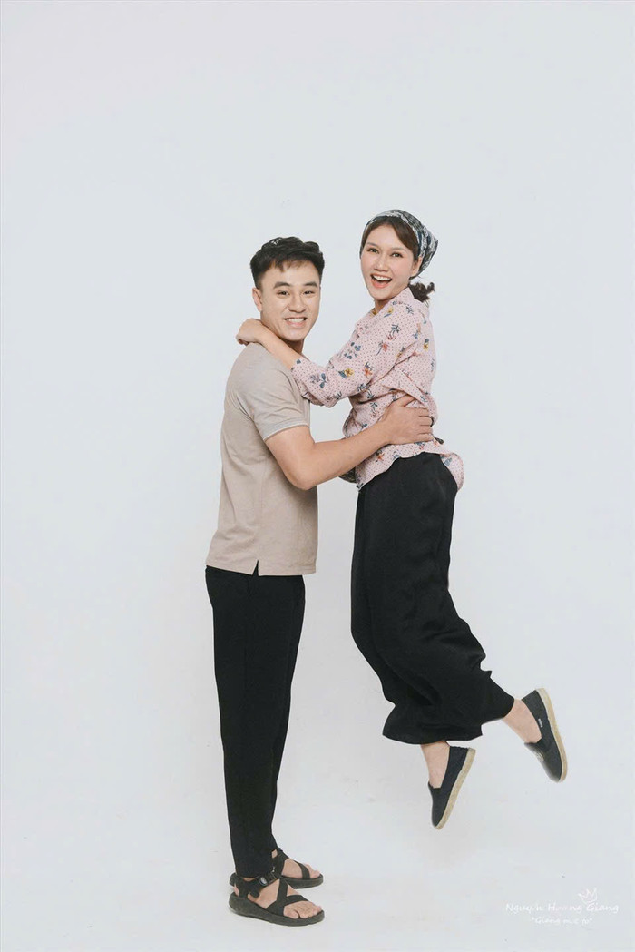 Hương Giang và Quang Trọng trong bộ phim Cô gái nhà người ta.