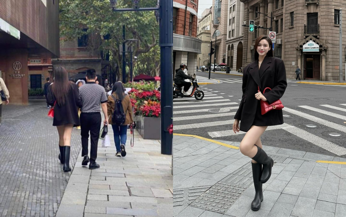 Hình ảnh Đỗ Thị Hà cùng bạn trai hẹn hò ở nước ngoài được lan truyền trên mạng xã hội. 