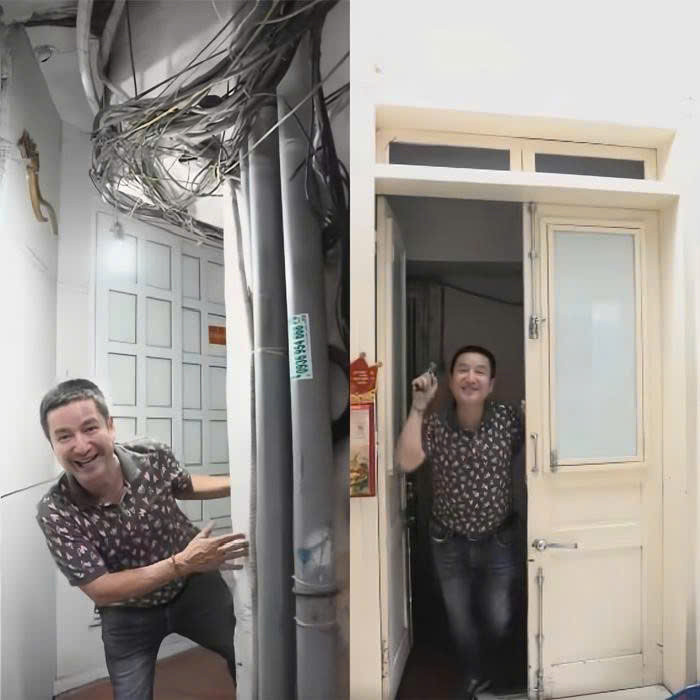Nam nghệ sĩ sống trong căn nhà 30m2.