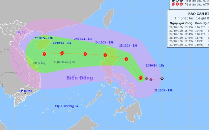 Bão Trami hướng thẳng vào Việt Nam, dự báo giật cấp 14, sóng biển cao đến 8m Ảnh 2