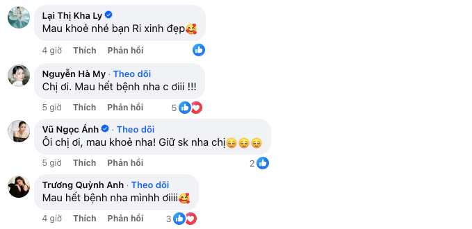 Kha Ly, Trương Quỳnh Anh, Sam,.... gửi lời động viên tinh thần đến Hari Won.