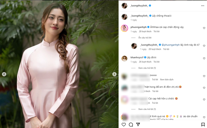 Màn tương tác đầy hài hước giữa hoa hậu Lương Thùy Linh và á hậu Phương Anh.