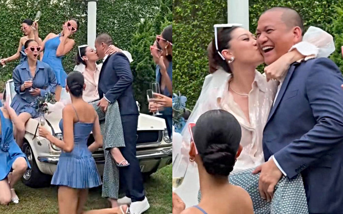 Hoa hậu Khánh Vân ngọt ngào khoá môi chồng sắp cưới Ảnh 2