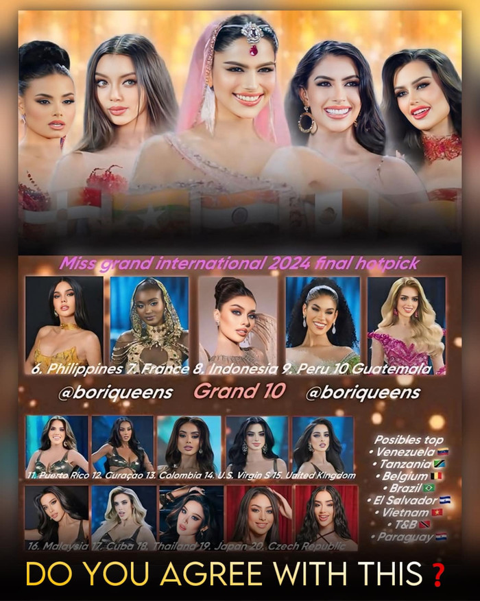 Ấn Độ được dự đoán đăng quang Miss Grand International. 