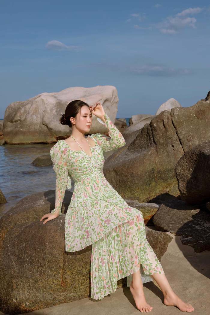 Nhờ tập luyện và ăn uống điều độ, Hồng Diễm giữ được sắc vóc hoàn hảo ở tuổi trung niên. 