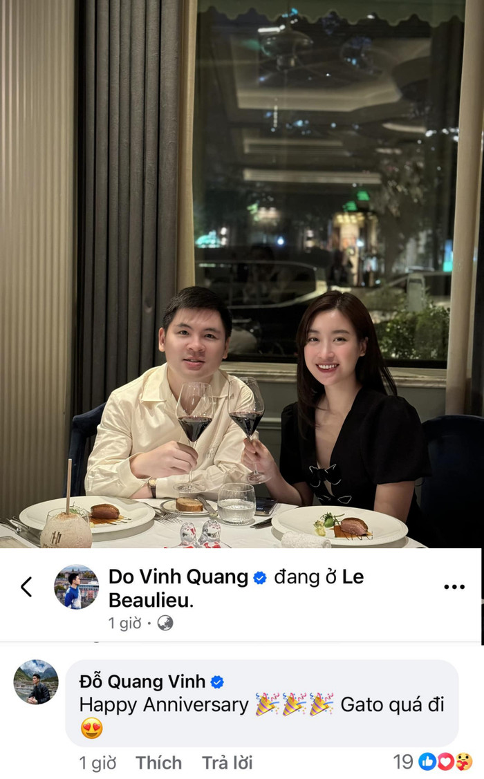 Anh chồng có phản ứng gây chú ý trong kỷ niệm 2 năm ngày cưới của vợ chồng Đỗ Mỹ Linh.