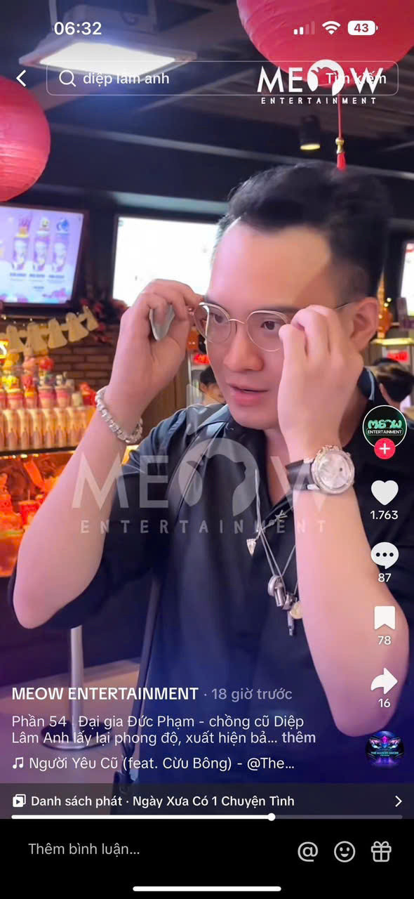 Nhiều người cho rằng bạn trai của Âu Hà My có góc nghiêng cùng chiếc kính cực kỳ giống Đức Phạm.