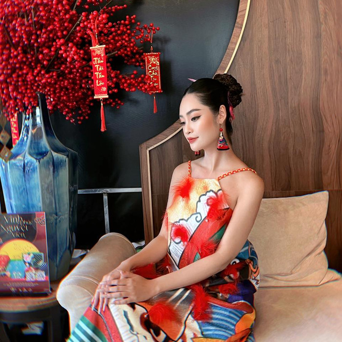 Hoa hậu Nông Thúy Hằng. 