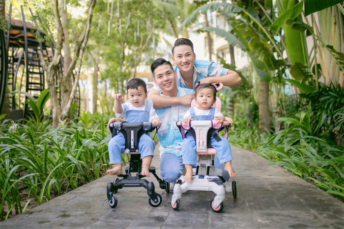 2 nhóc tỳ nhà Thanh Đoàn - Hà Trí Quang trộm vía đáng yêu, bụ bẫm.