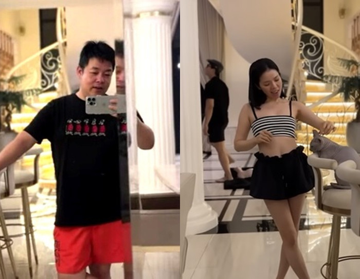 Gần đây, Quang Lê qua nhà Lệ Quyên quay vlog, nhờ đó kiếm được gần 40 triệu.