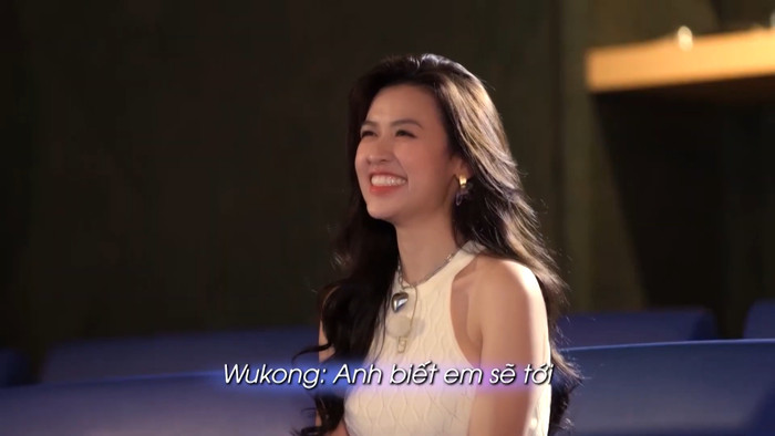 Quyên Qui cười tít mắt trước những lời nói từ tận đáy lòng của Wukong