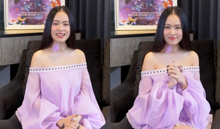 Hoàng Thùy Linh đã gầy đi so với thời điểm tháng 1, nhan sắc của cô ngày càng mặn mà. 