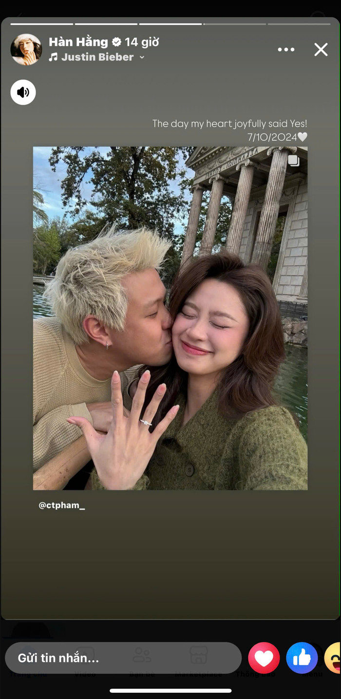 Huyme cầu hôn Hàn Hằng.