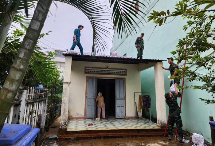 Quảng Nam gia cố nhà cửa chống bão Trami.