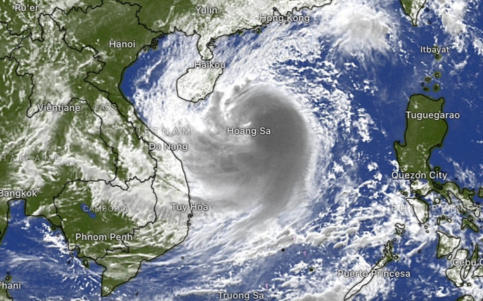 Dự báo hướng đi của bão Trà Mi.