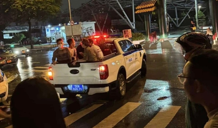 Công an xác định có hơn 200 người bị đưa về trụ sở làm việc (Ảnh: Dân Trí)