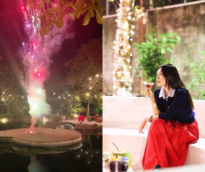 Biệt phủ rộng lớn, có thiết kế gần gũi thiên nhiên là nơi Mỹ Tâm thường xuyên lui tới để nghỉ ngơi, dành thời gian cho bản thân sau những giờ làm việc căng thẳng. 