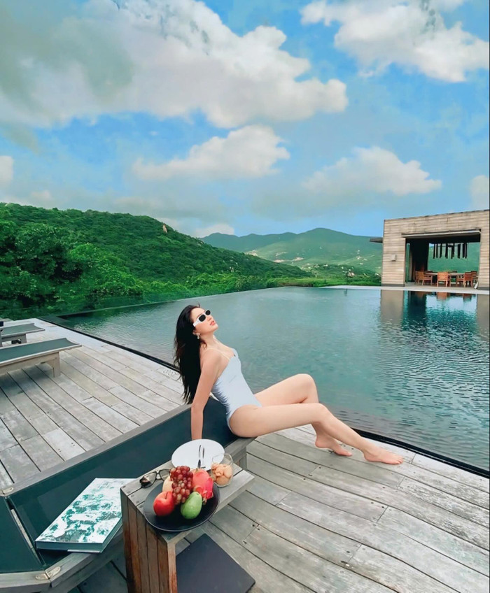 Bảo Thy khoe vóc dáng khi chạm mốc 60kg. Ảnh: Instagram baothy.tran