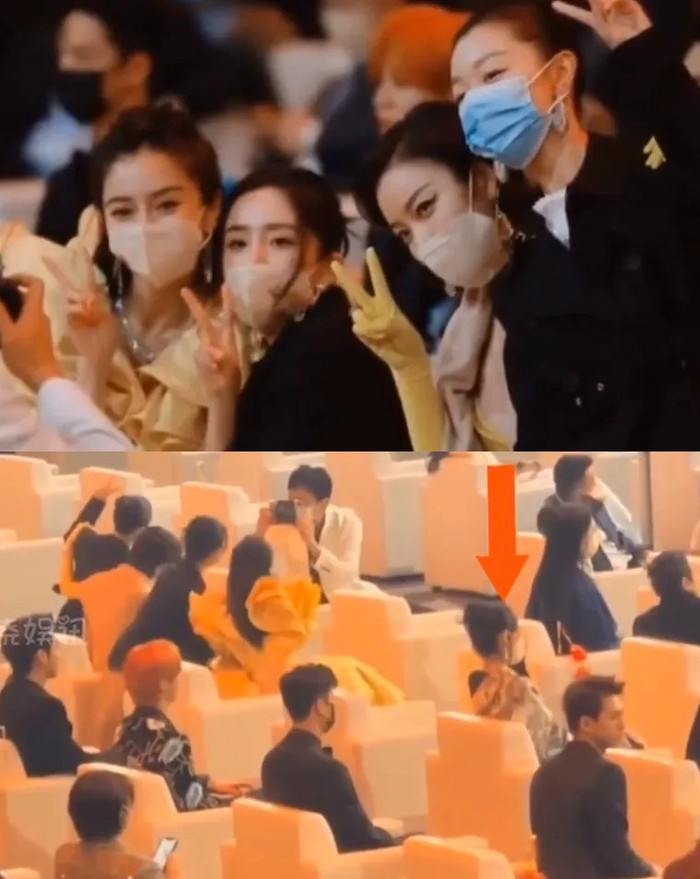 Nếu chung sự kiện, Dương Mịch thường sẽ tụ tập với bạn bè còn Triệu Lệ Dĩnh lại ngồi một mình.