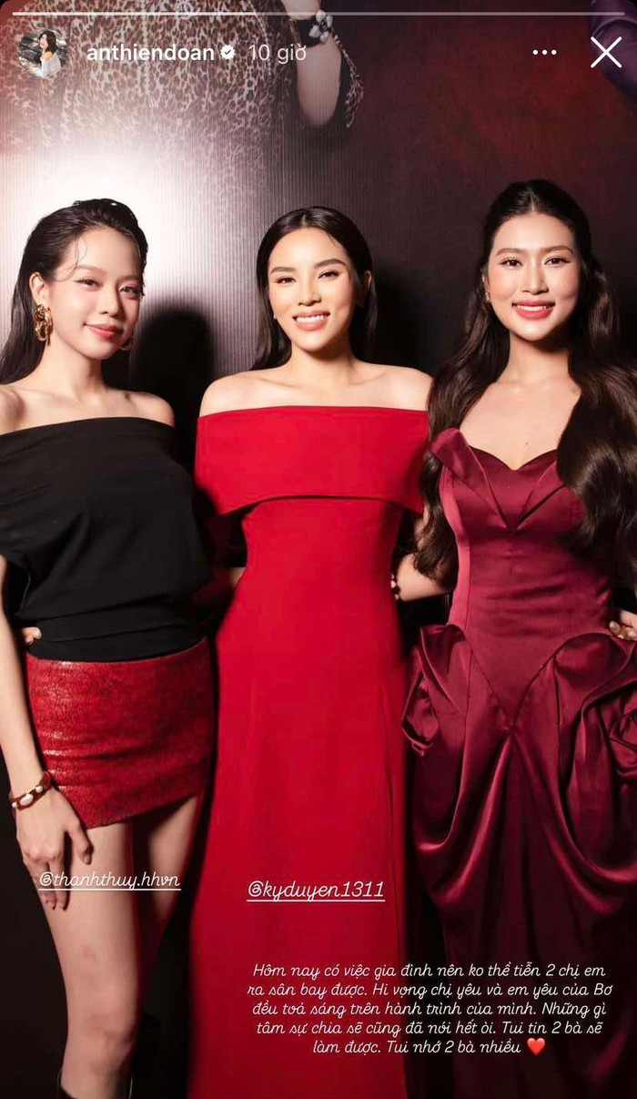 Thiên Ân gửi gắm hy vọng vào Kỳ Duyên và Thanh Thuỷ. Ảnh: Chụp màn hình