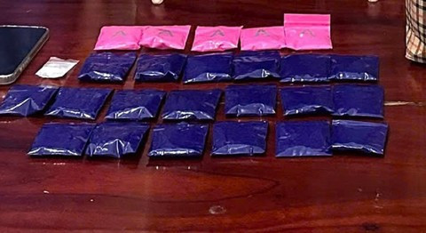 Tang vật thu được. Ảnh: CA Nghệ An.