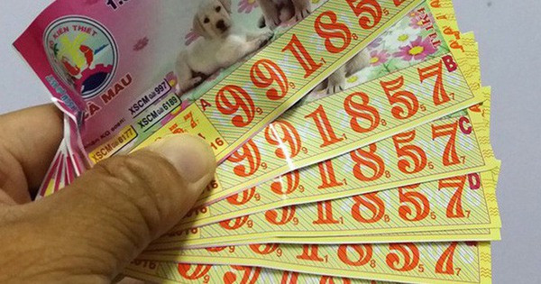 Ông Hậu đã trúng vé số trị giá 100 triệu đồng.