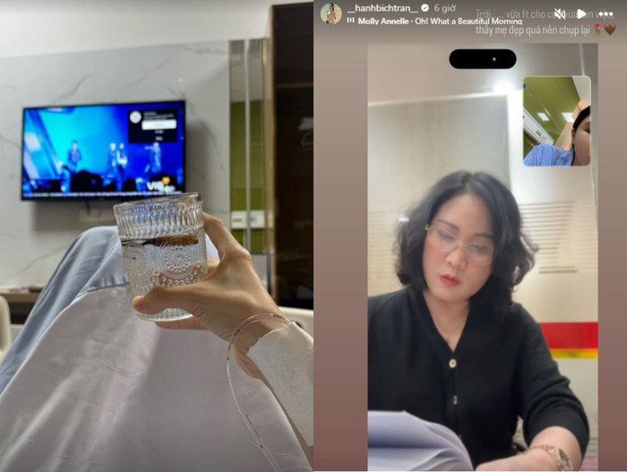 Bạn gái Vũ Văn Thanh chăm chỉ cập nhật hình ảnh khi đang nằm viện.