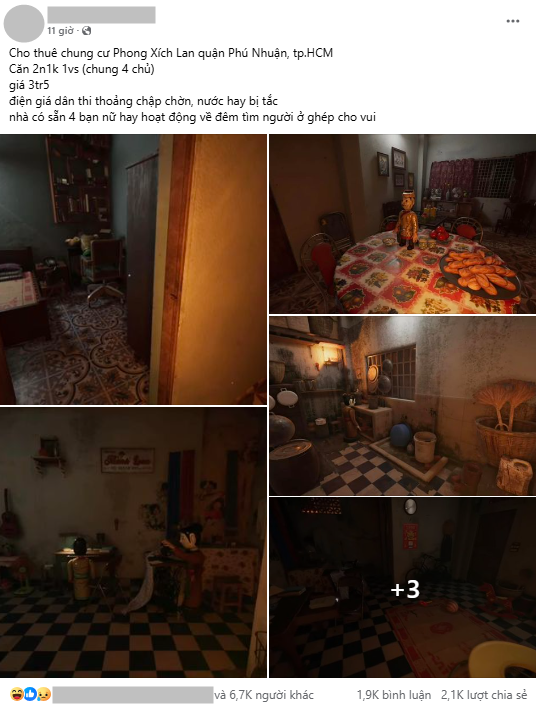 Bài đăng về việc cho thuê căn hộ khiến nhiều người lập tức chú ý