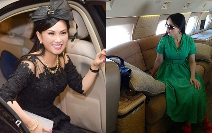 Em gái Cẩm Ly có chuyên cơ riêng.