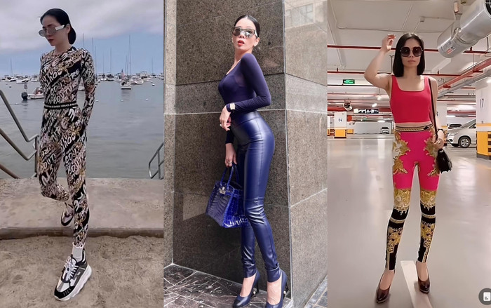 Lệ Quyên rất mê diện những trang phục bó sát cơ thể.