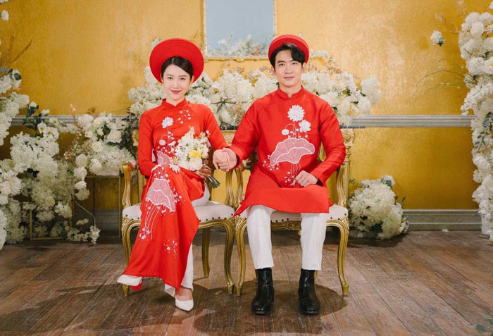 Thúy Ngân - Võ Cảnh được khen đẹp đôi. 