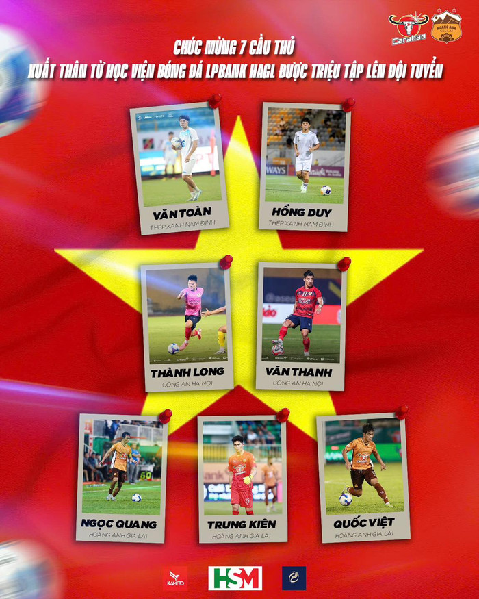 Trang chủ CLB HAGL vừa đăng tin về Văn Toàn, Văn Thanh, Hồng Duy, Thành Long theo cách đặc biệt nhất. Ảnh: HAGL