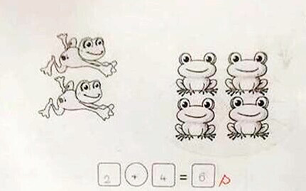 Bài toán '2+4=6' bị cô giáo chấm sai, phụ huynh lại rất đồng tình Ảnh 2