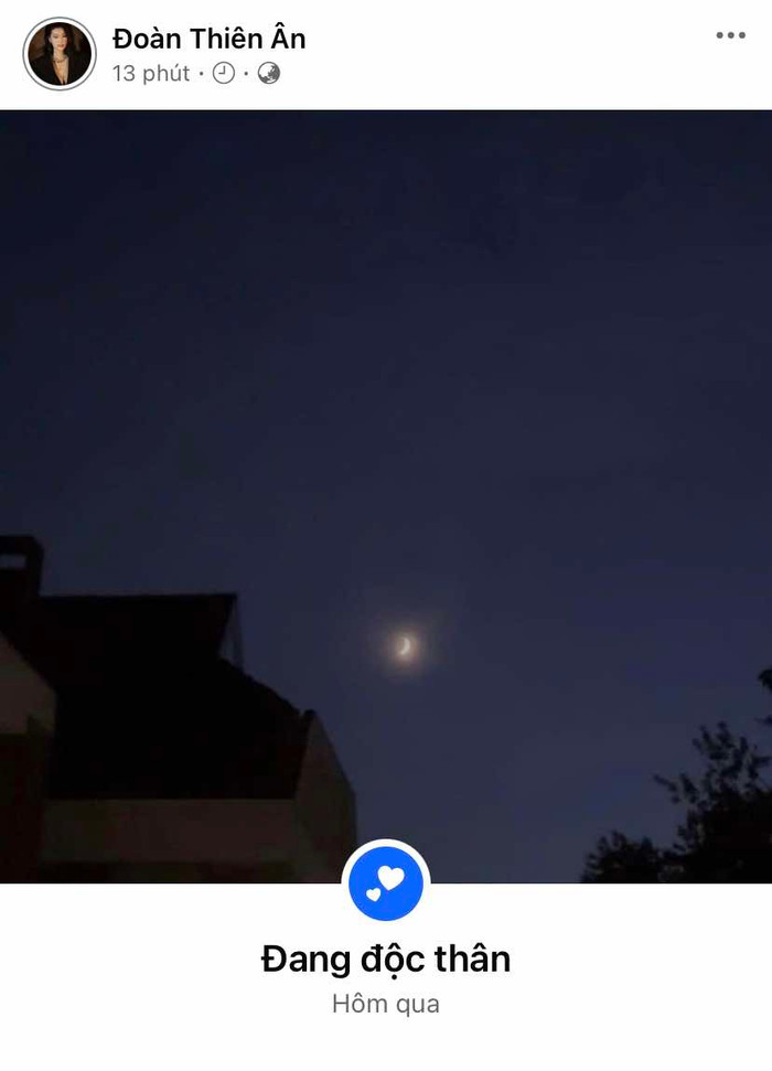 Thiên Ân khẳng định hiện 'đang độc thân'. Ảnh: Chụp màn hình