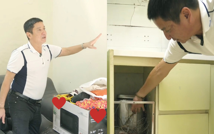 NSƯT Chí Trung chia sẻ đã phải gia cố, sửa chữa căn nhà. Ảnh: Chụp màn hình