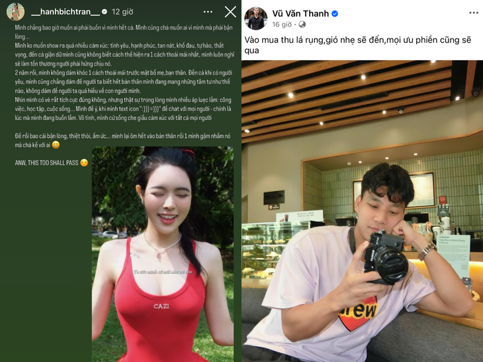 Động thái lạ của hậu vệ Vũ Văn Thanh và bạn gái là hot girl Trần Bích Hạnh. 