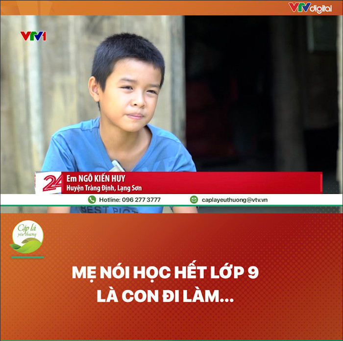 Em Ngô Kiến Huy. Ảnh: Fanpage Việc tử tế