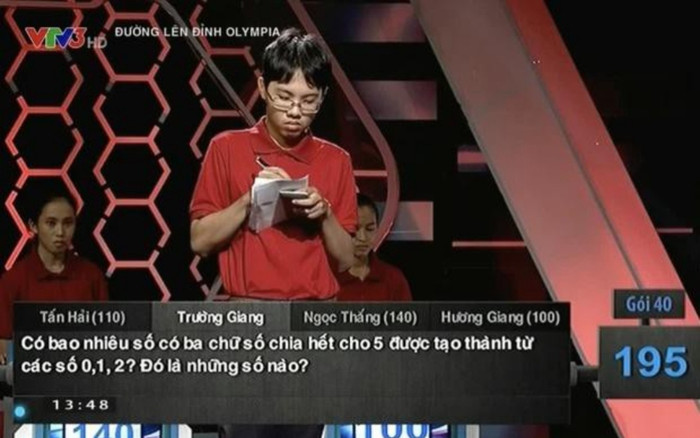 Câu hỏi Toán học tại Đường lên đỉnh Olympia cực đơn giản nhưng khiến 4 nhà leo núi 'bó tay' Ảnh 2