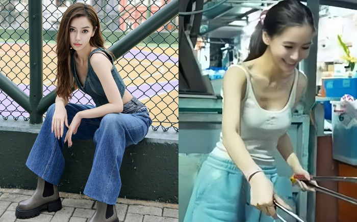 Nữ diễn viên xinh đẹp thất nghiệp sau ly hôn, được bắt gặp đang đứng nướng thịt ở lề đường Ảnh 2