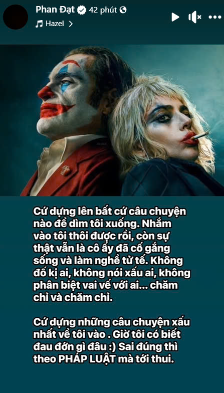 Phan Đạt chia sẻ giữa loạt ồn ào. 